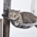Perabot kucing pelbagai fungsi moden kayu mdf bahan sisal kucing tidur kondo pohon